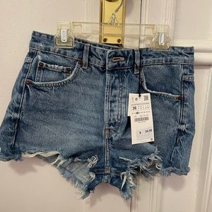 Zara denim cut offs NWTs